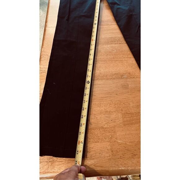 PROENZA SCHOULER BLACK STRETCH PANTS BACK ZIP ANKLES SIZE 6 - Picture 10 of 15